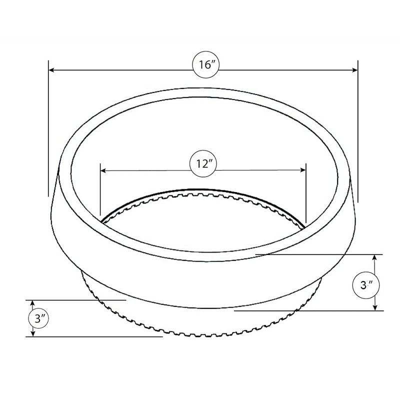 3 Pack of 16 in Planting Rings for Watering Plants