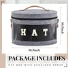 Dansydaisy Hat Box with Shoulder Strap & Multiple Handles, Foldable