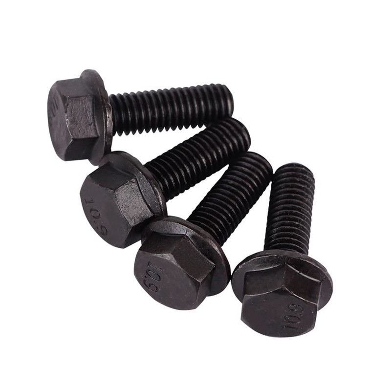 CONPHERON Flange Screws Serrated Flange Hex Bolts M8x25mm Full Thread
