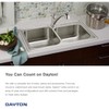 Dayton 25" x 22" Single Bowl Top Mount Kitchen Sink