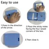OunglyChoi Notes Dispenser, 3 x 3 inches Blue Sticky Note