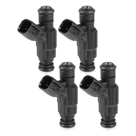 Partuto Fuel Injector - for Mini One Cooper 2000-2008 Metal Black - 4 Pcs