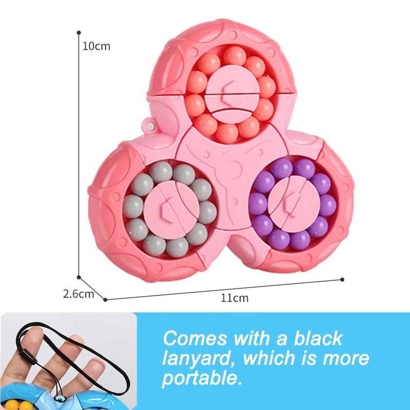 Magic Bean Rotating Cube - Creative Finger Cube Puzzle Toy