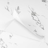 FunStick 30x60cm Carrara Marble Peel and Stick Floor Tile White