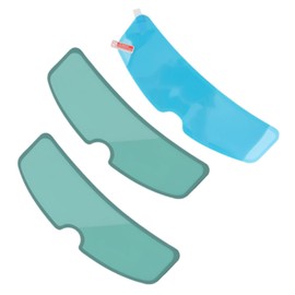 DOOCECIY 2 Pcs Anti Fog for Helmet Visor and 1 Weatherproof Visor Insert, Soft Plastic Anti Fog Anti Rain Clear Visor Film