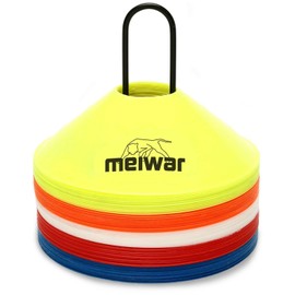 meiwar Football Hat Marking Cones Set for Football Training Set of 50 or 20, multicolour