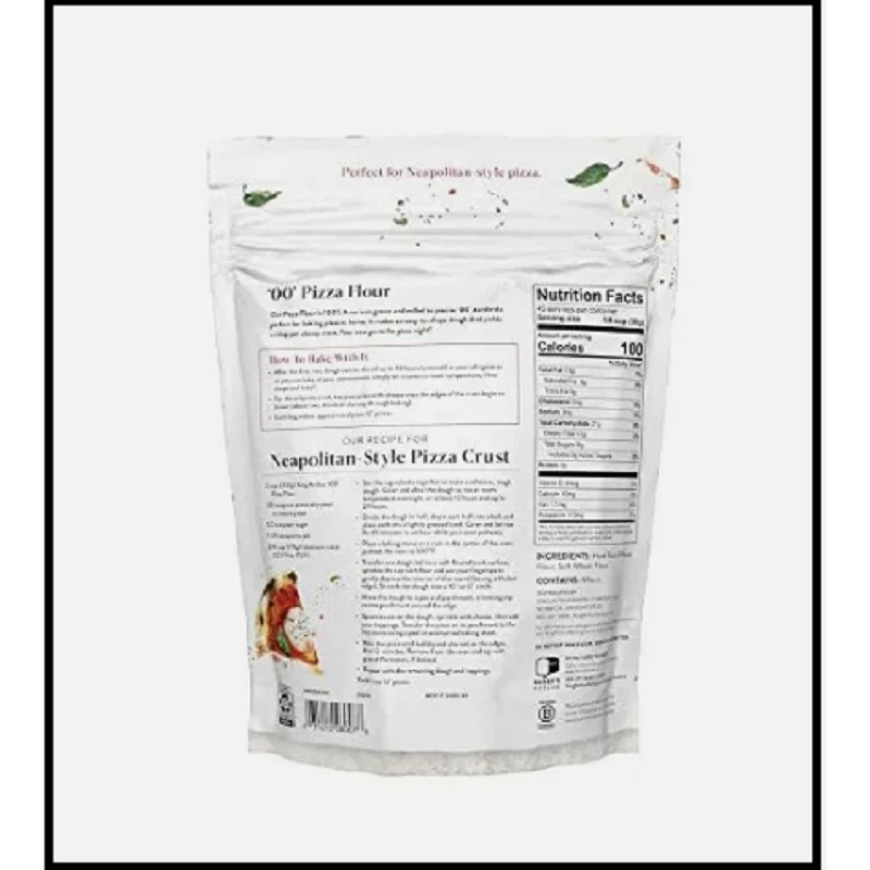 King Arthur 00 Pizza Flour, Non-GMO, 100% American Grown Wheat,