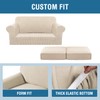 H.VERSAILTEX 3 Piece Stretch Sofa Covers for 2 Cushion Loveseat
