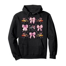 Coquette Bow Rc Truck RC Racing Remote Control Girl Mom Pullover Hoodie