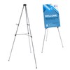 Lightweight Aluminum Telescoping Display Easel, 70 Inches, Silver