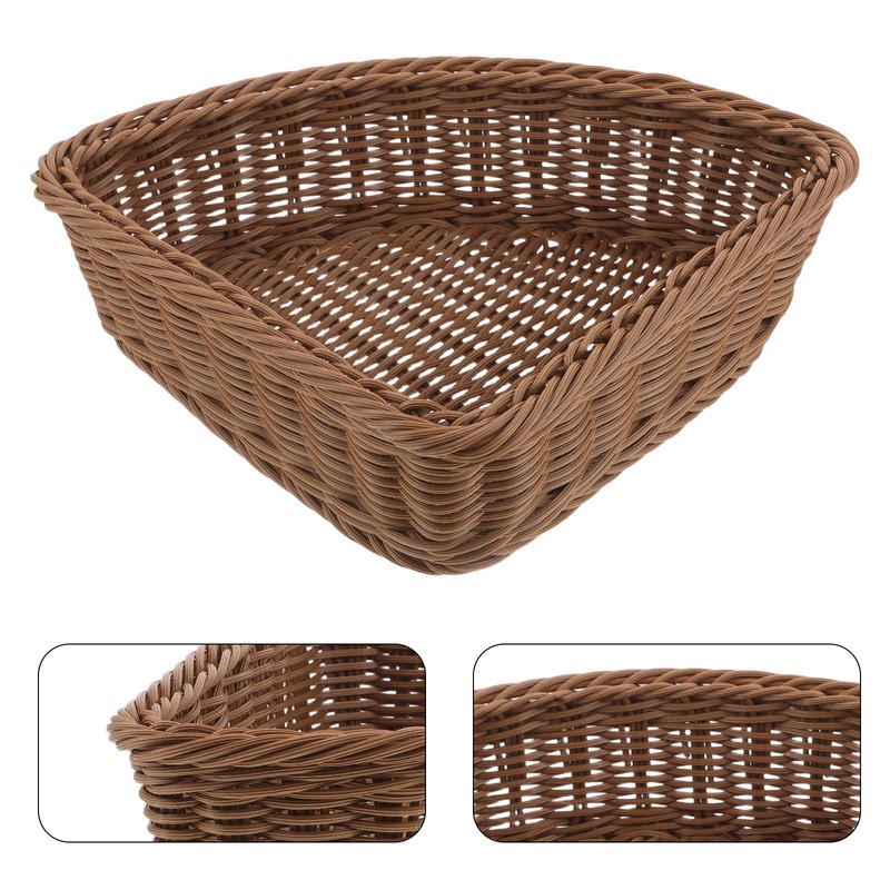 DOITOOL 2pcs Triangular Storage Baskets, Corner Storage Bin Organizer for