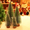 10 PCS Artificial Mini Christmas Trees Miniature Frosted Christmas Trees