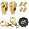 Linkstyle 4 PCS Pure Copper Battery Terminal Connection Clips, Positive
