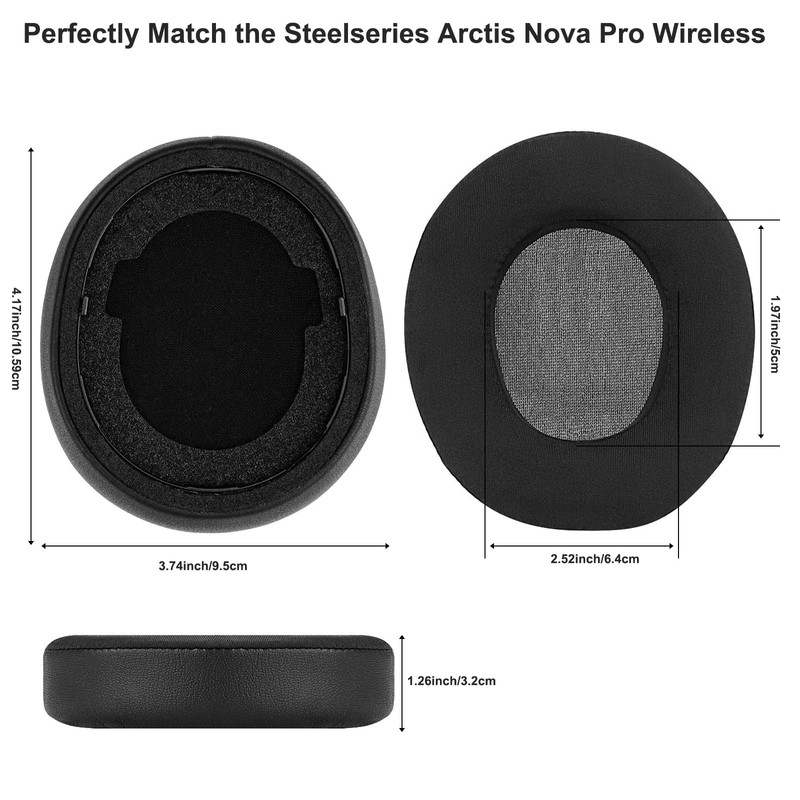 Replacement Ear Pads for SteelSeries Arctis Nova Pro Wireless Cooling