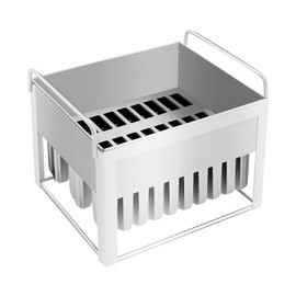 Ice Cream Maker Mold Set, 20/30Pcs Stainless Steel Ice Lolly Ice Cream Molds Kit, Large Capacity Ice Cream Ice Cream Stick Holder, Commercial Ice Pop Lolly Ice Cream Molds (30PCS 115g Suqare)