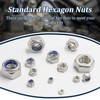 Vifmy Metric Hex Nuts & Locknuts Assortment Kit(360Pcs)，M3 M4 M5