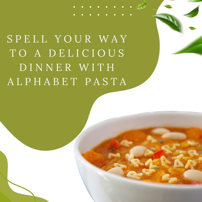 Jellybean Foods Alphabet Pasta Noodles – Alphabet Shaped Pasta –