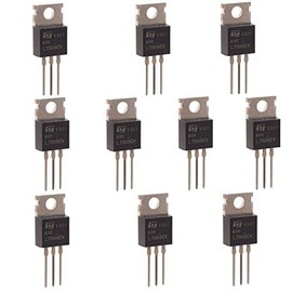 HeyNana L7805CV Voltage Regulator TO-220 L7805 7805 5V Voltage Regulator Positive Voltage Regulators L7805CV LM7805 L7805 L7805 5V 1.5A 1500mA TO-220 Pack of 10