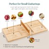 YOPPIX Pickleball Court Charcuterie Board – Bamboo Funny Pickleball Gift