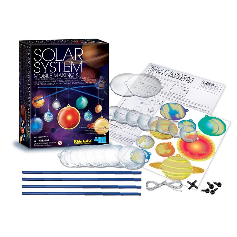 4M "Glow Solar System Mobile Making Kit (Multi-Colour)