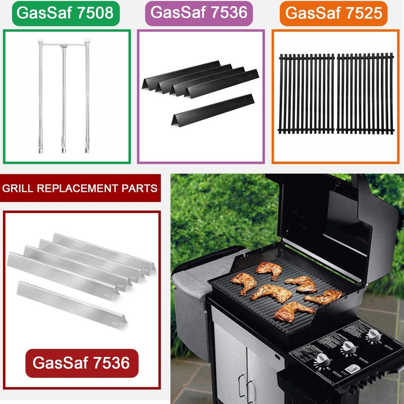 GasSaf 22.5 Flavorizer Bars for Weber Spirit 300 310 320