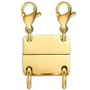 Qulltk Necklace Clasp Layering Jewelry Clasp 18K Gold and Silver