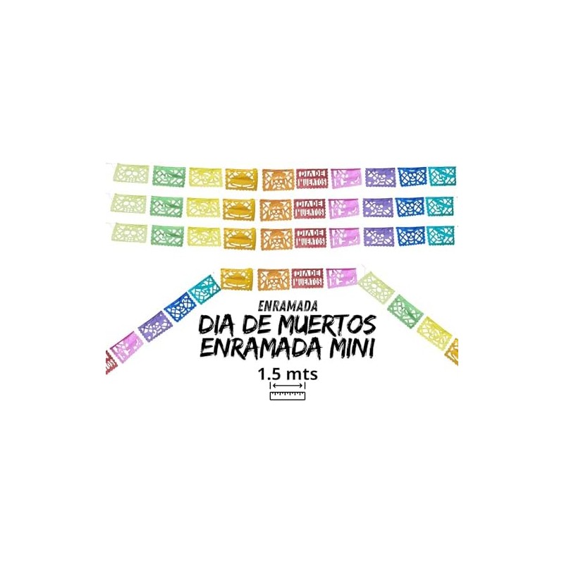 DECORACIÓN PAPEL PICADO PARA ALTAR DIA DE MUERTOS - KIT