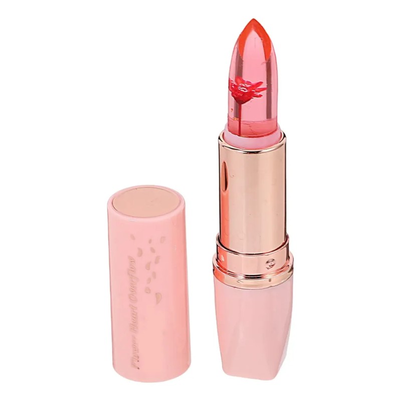 Labiales De Gelatina Con Flores Reales Hidratantes Sabor