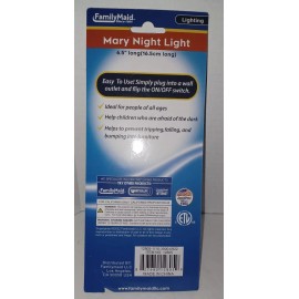 Family Maid Mother Mary Virgen Maria Saint religious Holy Night Light plug in luz New