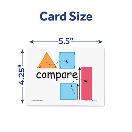 SnapWords® Math Vocabulary Kit | Multisensory | Kinesthetic | ESL | ELL Sight Word Flash Cards