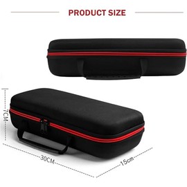 ESTUCHELANDIA Estuche Para 2 Microfonos Inalambricos, Caja de Almacenamiento portatil para equipo de sonido, bolso para micrófonos de Viaje A Prueba de Golpes, Funda De Transporte bolsa protectora par