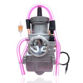 SVKZGFZ Carburetor & Throttle Cable (45.6”), for Suzuki RM125 RM250 Honda CR250 TRX250X Kawasaki KX125 KX250 Yamaha YZ125 YZ250 125-300CC PWK 36MM ATV Carb