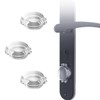 UtySty 3 Pack Keyed Entry Door Knob Deadbolt Secure Cover