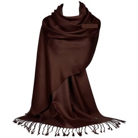 GFM® Pashmina Style Scarf - Coffee Brown - (B9-CFKEK)