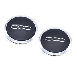 TAKPART 2 x Hub Caps, Wheel Centre Caps, Wheel Hub Caps, Wheel Trim for Fiat 500 51884863