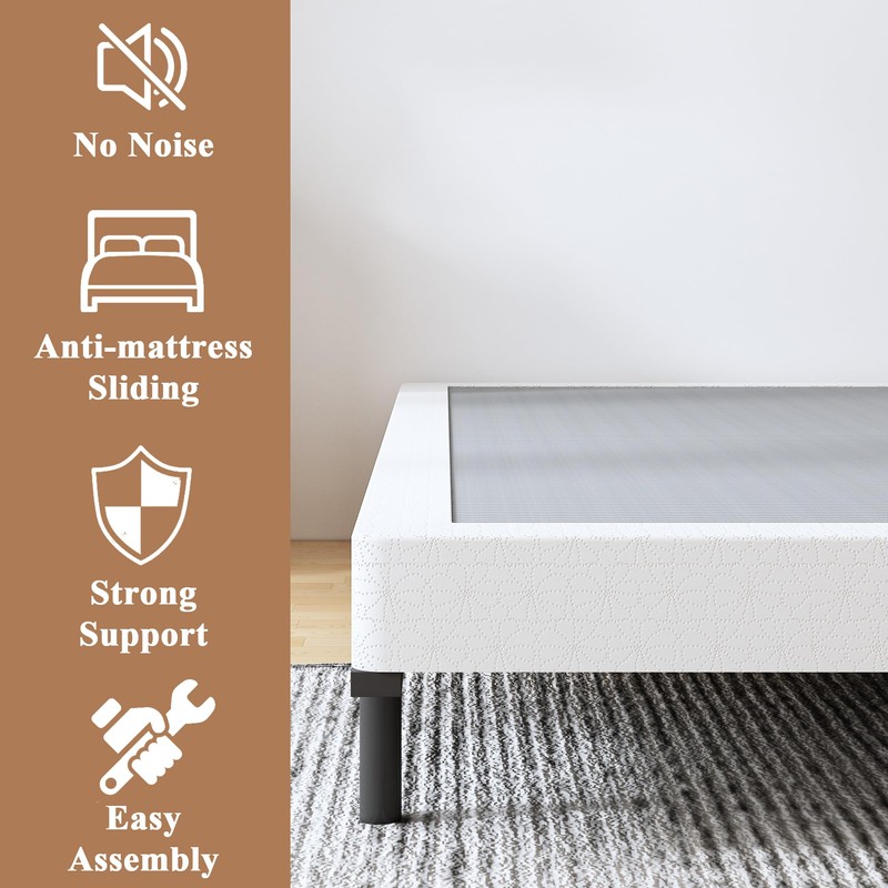 Vaciwe 4 Inch Full Box Spring and Cover Set, Box