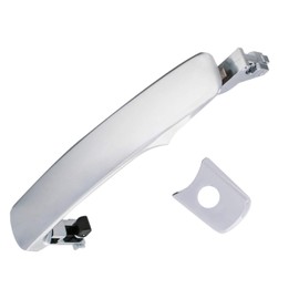 LLPTA - Front Driver Left Side Chrome Exterior Door Handle - Compatible with Infiniti 03-08 FX35/FX45, Nissan 08-13 Rogue 03-07 Murano - Without Keyless Entry - 80640-CA012