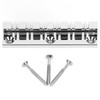12 String Saddle Tailpiece Metal Chrome Color Saddle Bridge Top