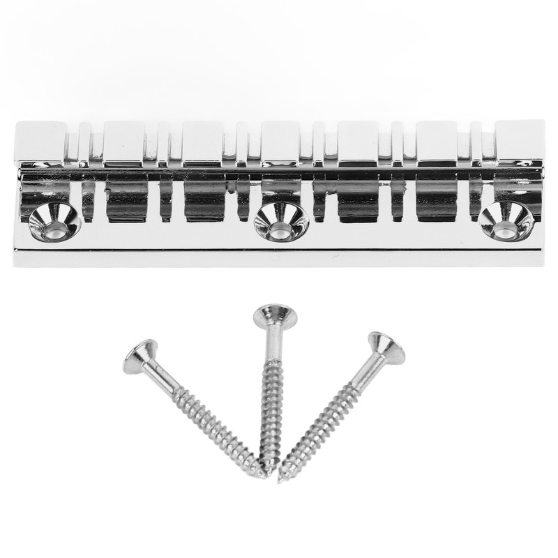 12 String Saddle Tailpiece Metal Chrome Color Saddle Bridge Top
