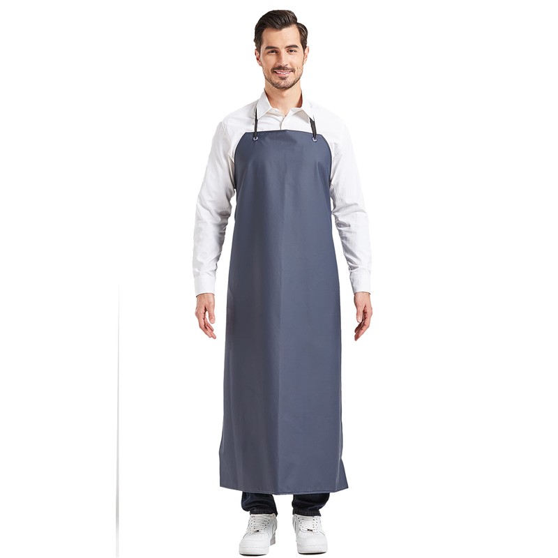 Nanxson Men's Women's Waterproof Apron Thickened PVC Work Apron Meat