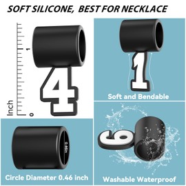 Willtok Number Pendants for Baseball Necklace and All Sports, Pick Your Numbers Today, Number - 4