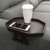 Xchouxer Sofa Arm Clip Table, Armrest Tray Table, Drinks/Remote Control/Snacks