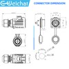 E-WeiChat EW-LP16 Waterproof Industrial Plug IP68 Quick Plug Aviation Connector