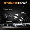 13/16"-36 Spline X 3/4" DD Black Steering Universal Joint Single