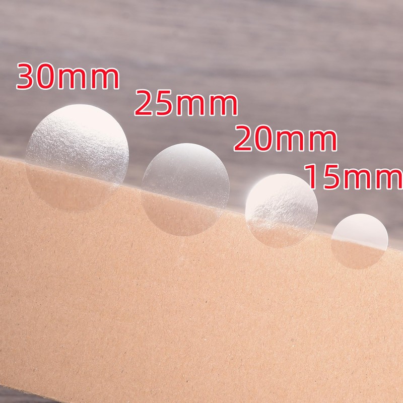 Unopened Sealing Seals, 1000 Sheets, Transparent, Round, Clear, Circle, Sealing