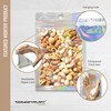 COSMOSTARART 100 Pack Holographic Resealable Bags, Clear Front Mylar Ziplock