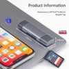 USB3.0 USB-C SD Card Reader, 2-in-1 Wansurs Aluminum Alloy Memory