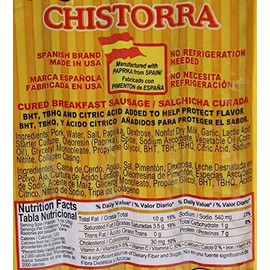Chistorra Dry, Spanish Dry Chorizo Style - 7 oz