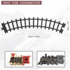 Hot Bee 8 Pcs Train Tracks Accessories Curved Train Track