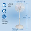 Air King 9119 18-Inch 3-Speed Commercial Grade Adjustable Oscillating Pedestal